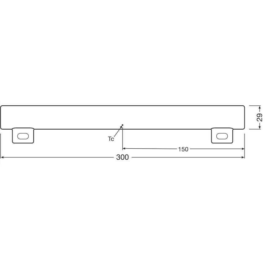 LED Prigušiva svetlosna cev S14s/3W/230V 2700K 30 cm CRI 90 - Osram