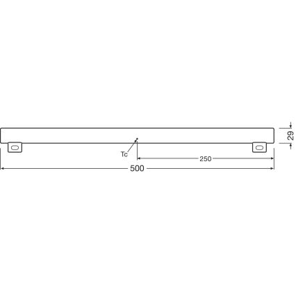 LED Prigušiva svetlosna cev S14s/4,7W/230V 2700K 50 cm CRI 90 - Osram