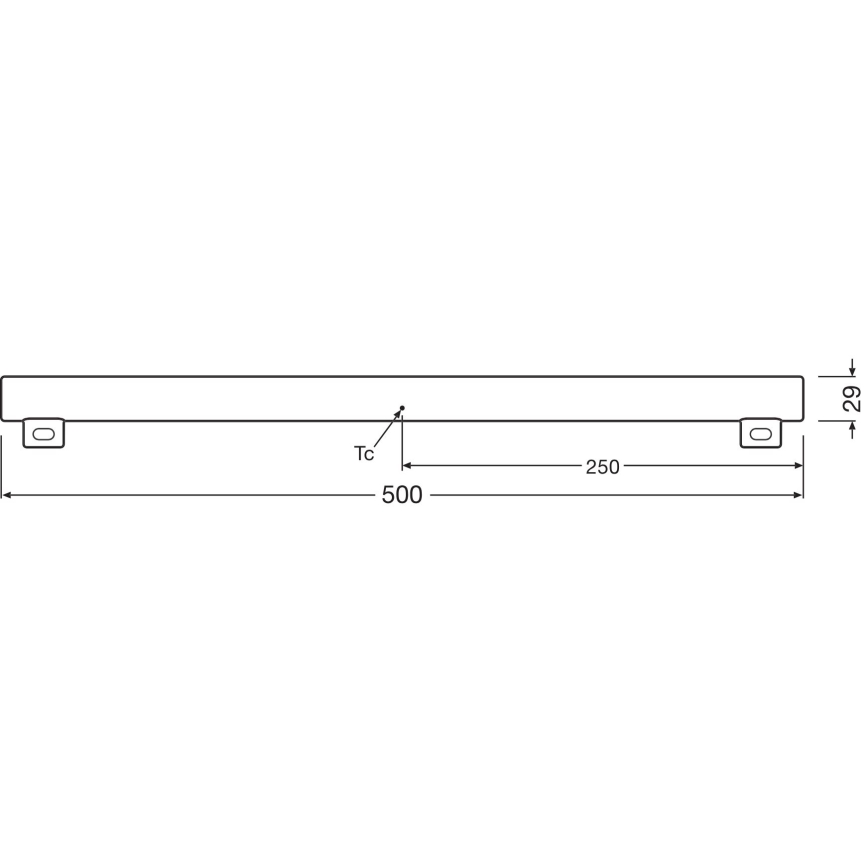 LED Prigušiva svetlosna cev S14s/4,7W/230V 2700K 50 cm CRI 90 - Osram