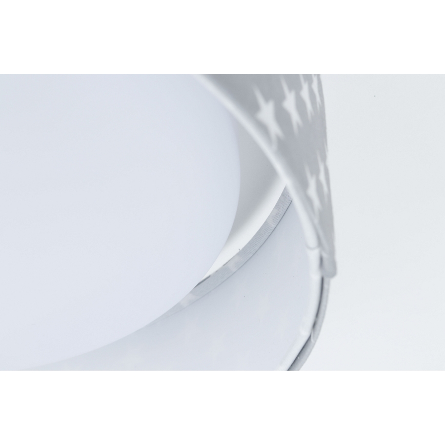 LED Prigušiva stropna svjetiljka SMART GALAXY KIDS LED/24W/230V 3000-6500K zvjezdice siva/bijela + daljinski upravljač