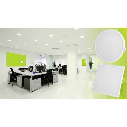 LED prigušiva ugradna plafonska svetiljka ALGINE LED/22W/230V Wi-Fi Tuya okrugla