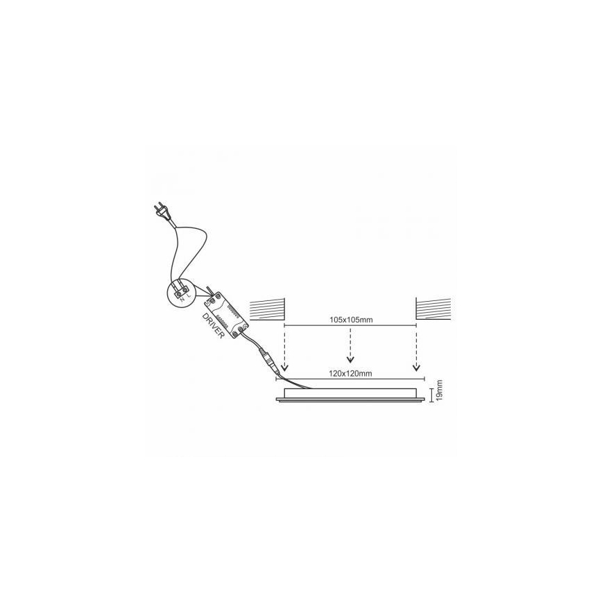 LED prigušiva ugradna stropna svetiljka LED/6W/230V 3000-6500K Wi-Fi Tuya