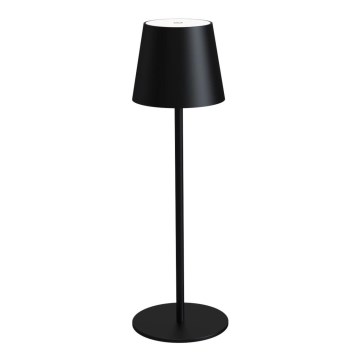 LED Prigušiva vanjska punjiva stona lampa LED/4W/4000 mAh 3000/4000/5500K IP44 crno