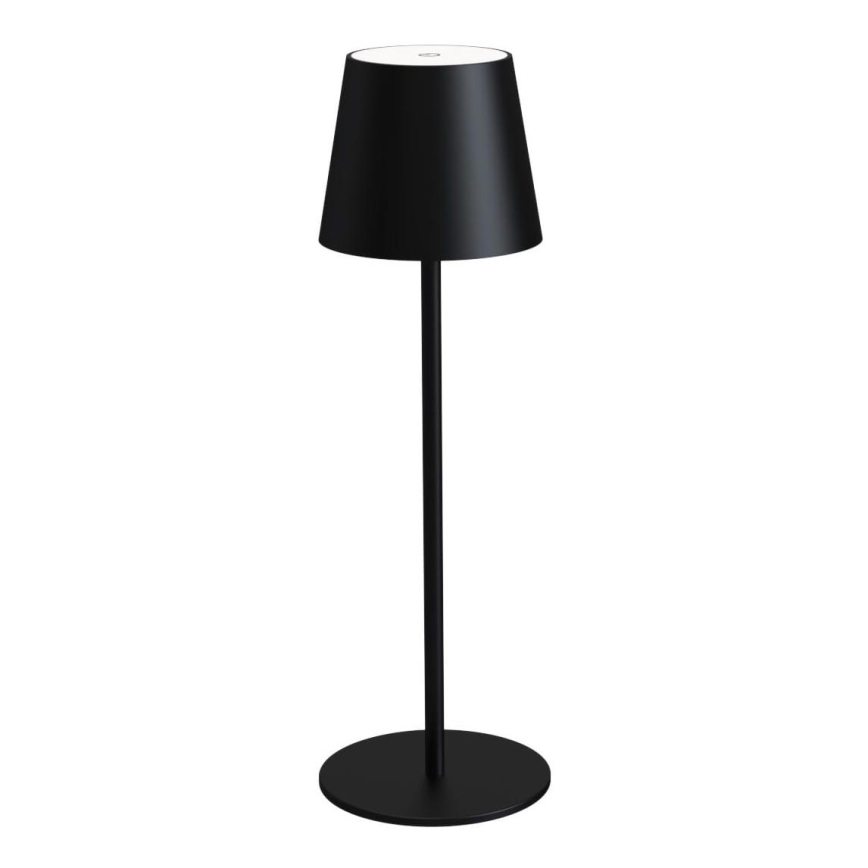 LED Prigušiva vanjska punjiva stona lampa LED/4W/4000 mAh 3000/4000/5500K IP44 crno