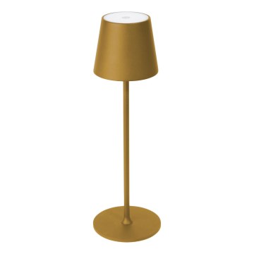 LED Prigušiva vanjska punjiva stona lampa LED/4W/4000 mAh 3000/4000/5500K IP44 zlatna