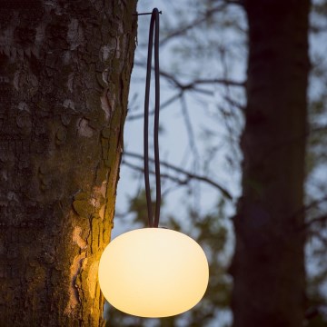 LED Prigušiva vanjska punjiva viseća lampa STONO LED/1W/3000 mAh IP54