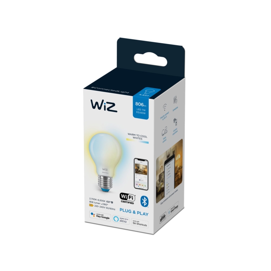LED prigušiva žarulja A60 E27/7W/230V 2700-6500K CRI 90 Wi-Fi - WiZ