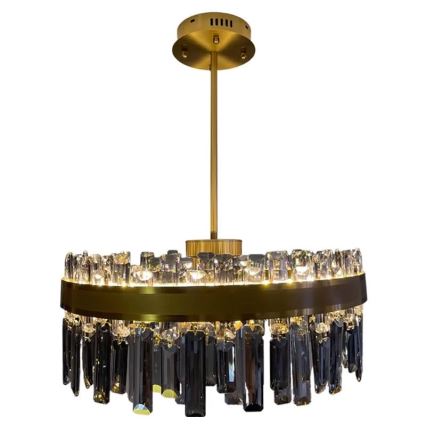 LED Prigušivi kristalni luster na lancu na šipci LED/80W/230V 3000-6500K + Daljinski upravljač