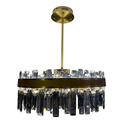 LED Prigušivi kristalni luster na lancu na šipci LED/80W/230V 3000-6500K + Daljinski upravljač
