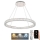 LED Prigušivi kristalni luster na sajli LED/100W/230V 3000-6500K srebrno + Daljinski upravljač