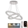 LED Prigušivi kristalni luster na sajli LED/115W/230V 3000-6500K srebrno + Daljinski upravljač