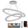 LED Prigušivi kristalni luster na sajli LED/160W/230V 3000-6500K srebrno + Daljinski upravljač