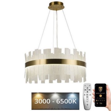 LED Prigušivi kristalni luster na sajli LED/40W/230V 3000-6500K + Daljinski upravljač