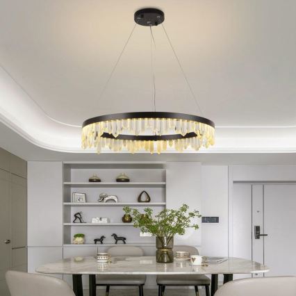 LED Prigušivi kristalni luster na sajli LED/40W/230V 3000-6500K + Daljinski upravljač