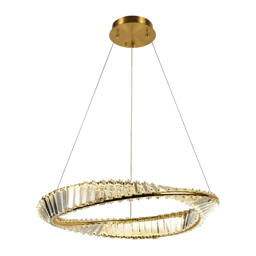 LED Prigušivi kristalni luster na sajli LED/40W/230V 3000-6500K + Daljinski upravljač