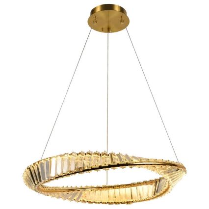 LED Prigušivi kristalni luster na sajli LED/40W/230V 3000-6500K + Daljinski upravljač