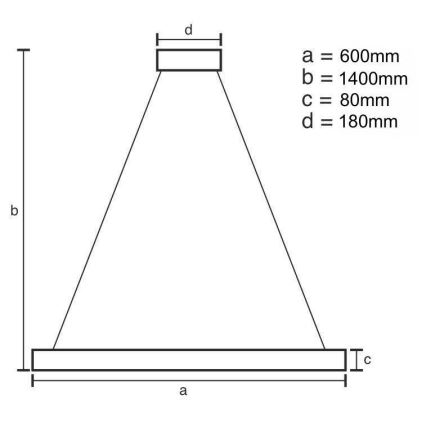 LED Prigušivi kristalni luster na sajli LED/40W/230V 3000-6500K + Daljinski upravljač