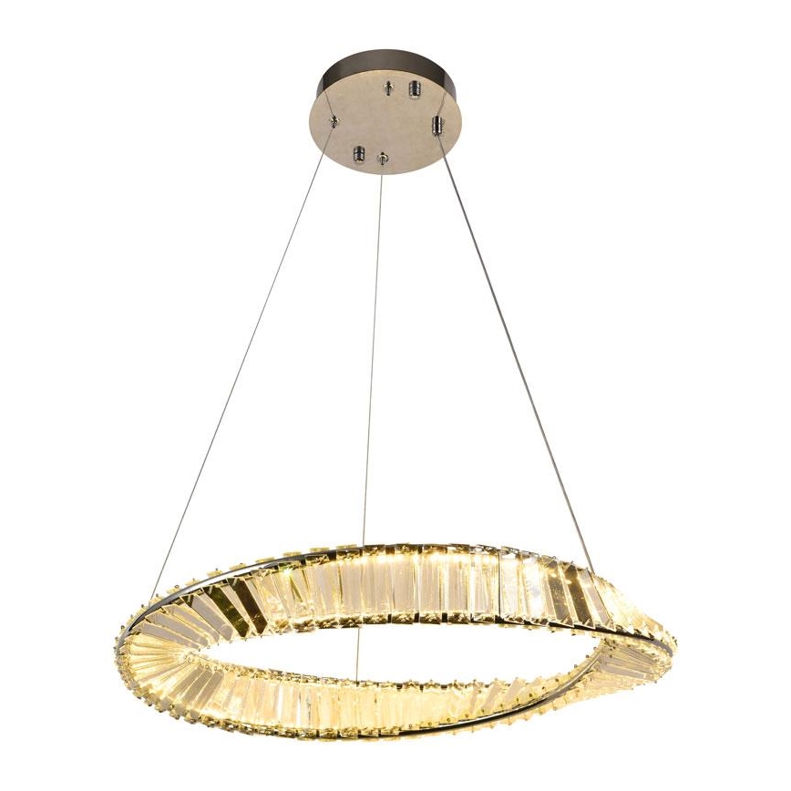 LED Prigušivi kristalni luster na sajli LED/40W/230V 3000-6500K + Daljinski upravljač