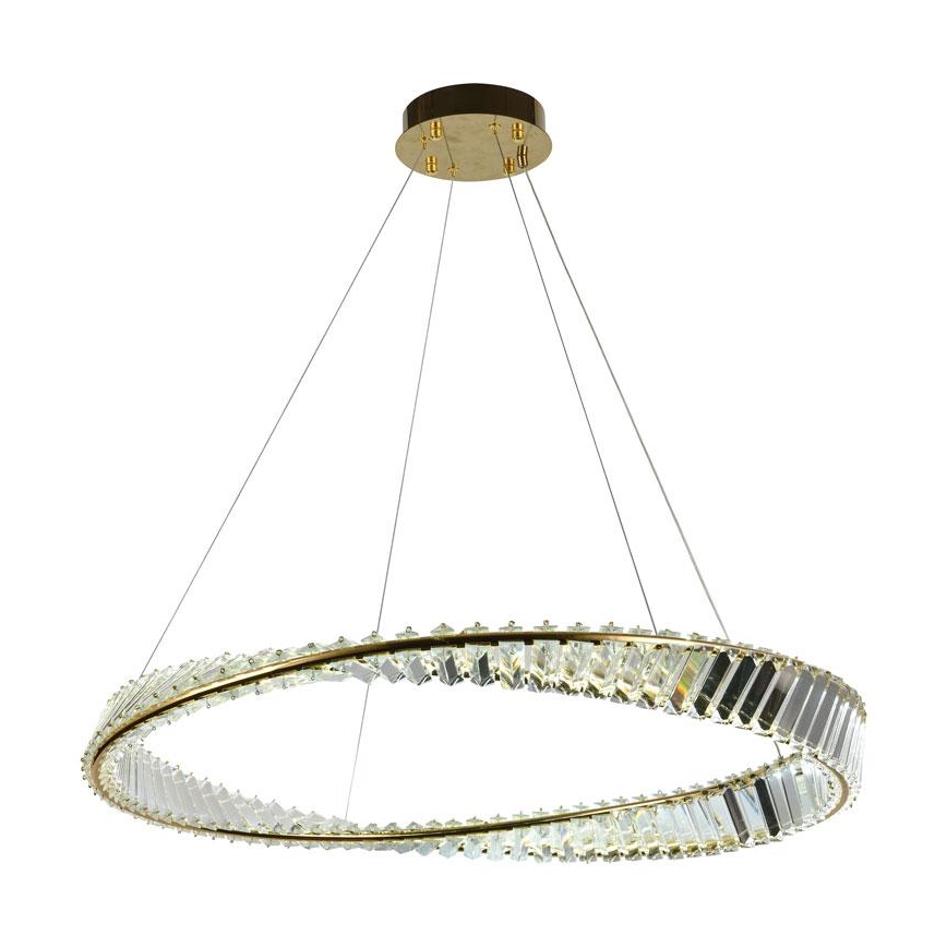 LED Prigušivi kristalni luster na sajli LED/50W/230V 3000-6500K + Daljinski upravljač