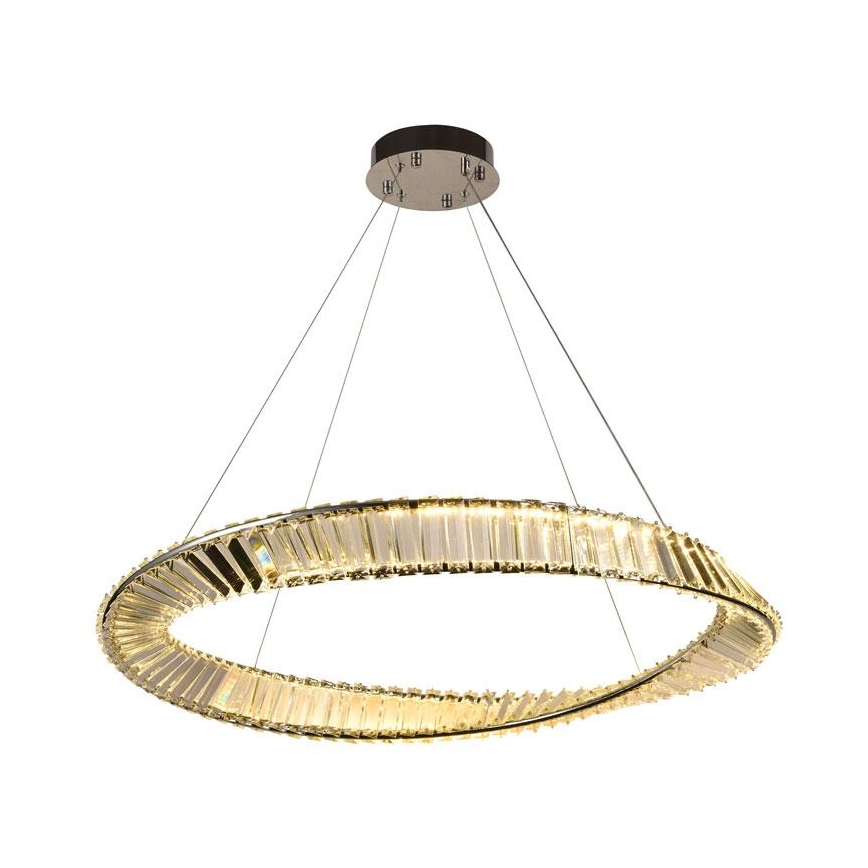 LED Prigušivi kristalni luster na sajli LED/50W/230V 3000-6500K + Daljinski upravljač