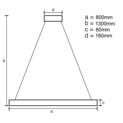 LED Prigušivi kristalni luster na sajli LED/50W/230V 3000-6500K + Daljinski upravljač