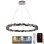 LED Prigušivi kristalni luster na sajli LED/55W/230V 3000-6500K sjajni krom + Daljinski upravljač
