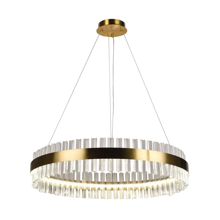 LED Prigušivi kristalni luster na sajli LED/55W/230V 3000-6500K + Daljinski upravljač