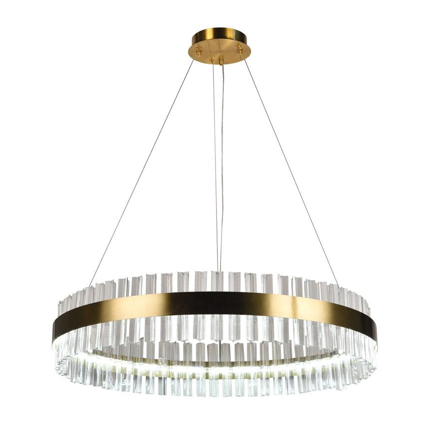 LED Prigušivi kristalni luster na sajli LED/55W/230V 3000-6500K + Daljinski upravljač