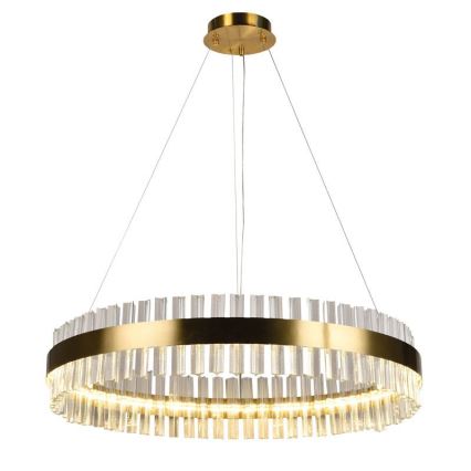 LED Prigušivi kristalni luster na sajli LED/55W/230V 3000-6500K + Daljinski upravljač