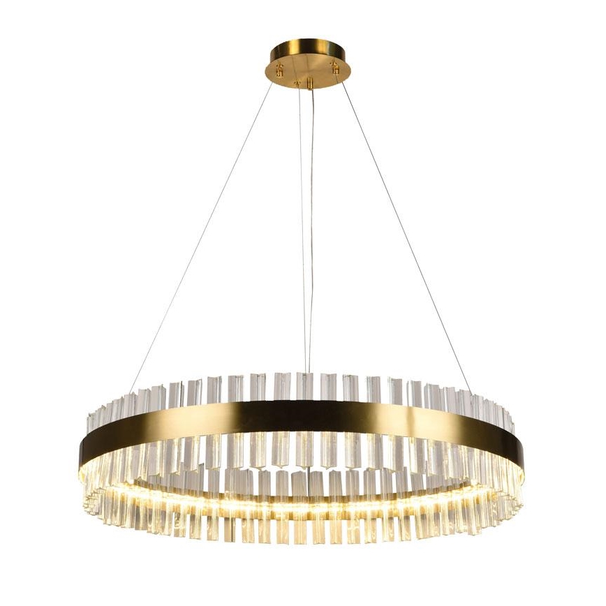 LED Prigušivi kristalni luster na sajli LED/55W/230V 3000-6500K + Daljinski upravljač