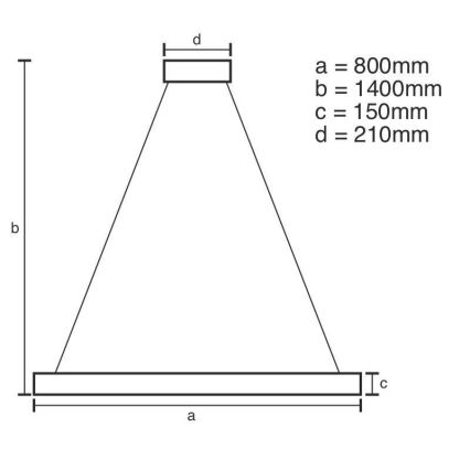 LED Prigušivi kristalni luster na sajli LED/55W/230V 3000-6500K + Daljinski upravljač