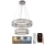 LED Prigušivi kristalni luster na sajli LED/65W/230V 3000-6500K sjajni krom + Daljinski upravljač