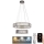 LED Prigušivi kristalni luster na sajli LED/65W/230V 3000-6500K sjajni krom + Daljinski upravljač