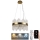 LED Prigušivi kristalni luster na sajli LED/70W/230V 3000-6500K zlatna + Daljinski upravljač