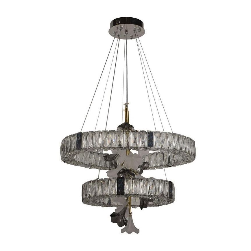 LED Prigušivi kristalni luster na sajli LED/70W/230V 3000-6500K + Daljinski upravljač