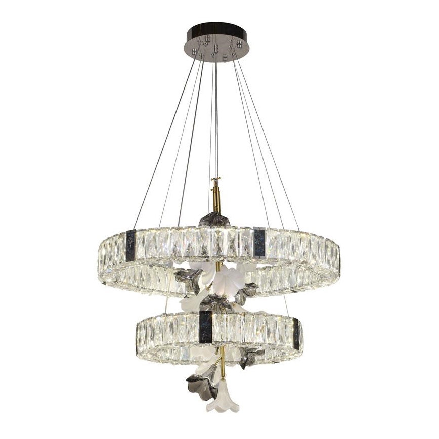 LED Prigušivi kristalni luster na sajli LED/70W/230V 3000-6500K + Daljinski upravljač