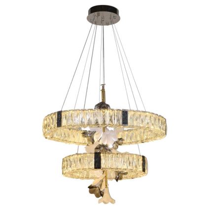LED Prigušivi kristalni luster na sajli LED/70W/230V 3000-6500K + Daljinski upravljač