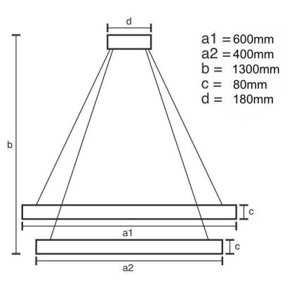 LED Prigušivi kristalni luster na sajli LED/70W/230V 3000-6500K + Daljinski upravljač