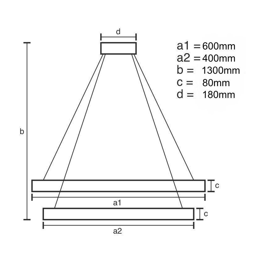 LED Prigušivi kristalni luster na sajli LED/70W/230V 3000-6500K + Daljinski upravljač
