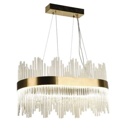 LED Prigušivi kristalni luster na sajli LED/70W/230V 3000-6500K + Daljinski upravljač
