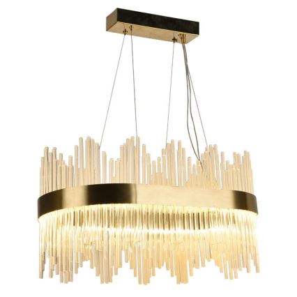 LED Prigušivi kristalni luster na sajli LED/70W/230V 3000-6500K + Daljinski upravljač