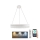 LED Prigušivi kristalni luster na sajli LED/80W/230V 3000-6500K bela + Daljinski upravljač