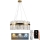 LED Prigušivi kristalni luster na sajli LED/80W/230V 3000-6500K + Daljinski upravljač