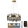 LED Prigušivi kristalni luster na sajli LED/80W/230V 3000-6500K + Daljinski upravljač