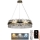 LED Prigušivi kristalni luster na sajli LED/80W/230V 3000-6500K zlatna + Daljinski upravljač