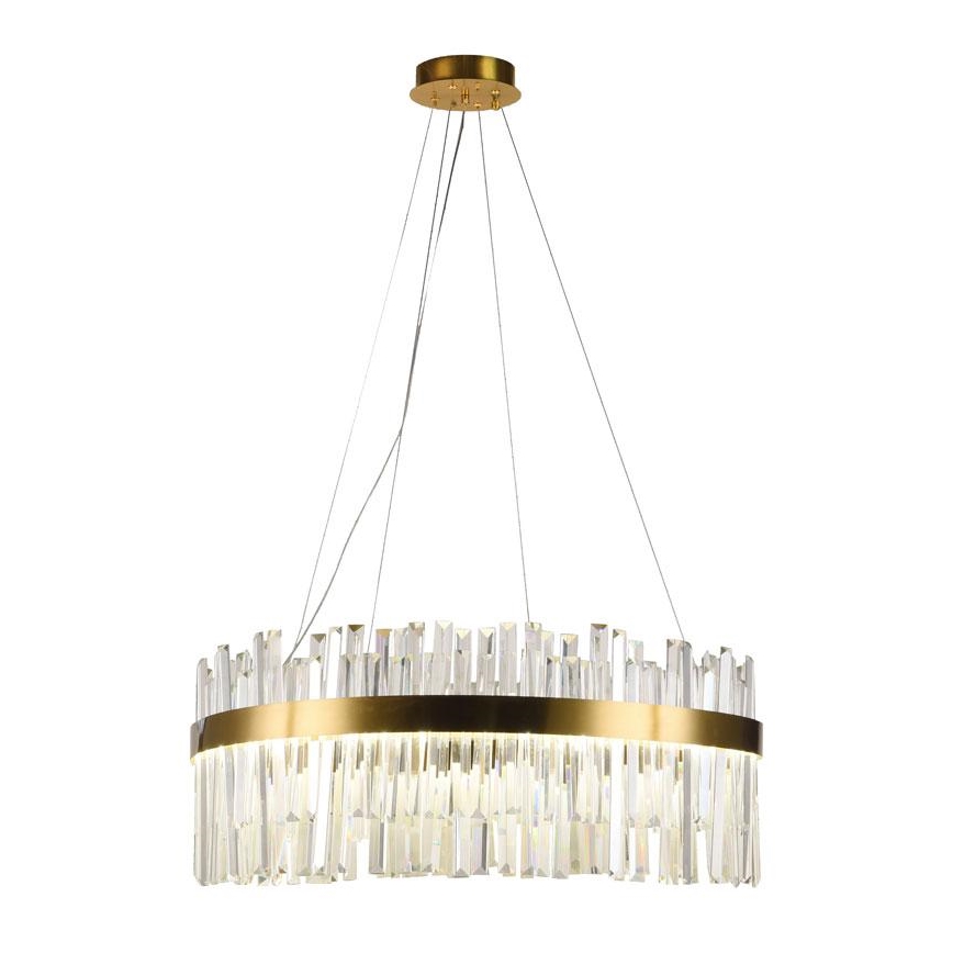 LED Prigušivi kristalni luster na sajli LED/80W/230V 3000-6500K + Daljinski upravljač