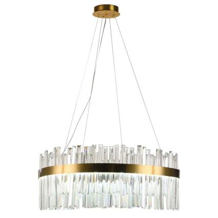 LED Prigušivi kristalni luster na sajli LED/80W/230V 3000-6500K + Daljinski upravljač