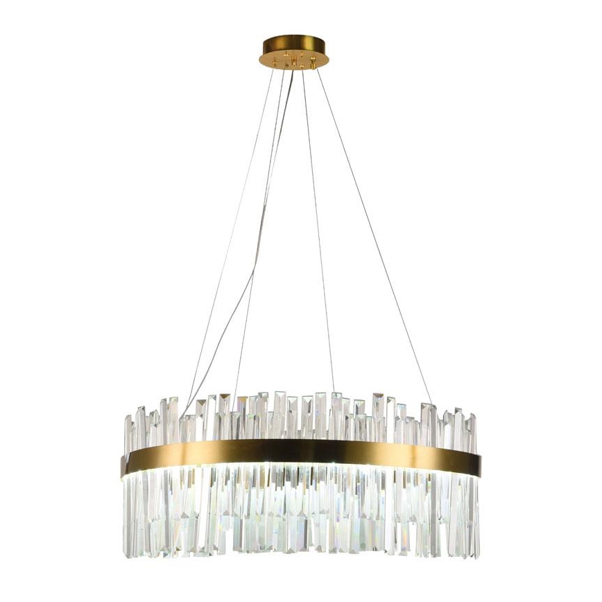 LED Prigušivi kristalni luster na sajli LED/80W/230V 3000-6500K + Daljinski upravljač
