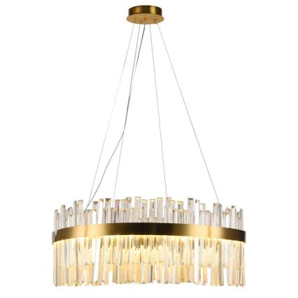 LED Prigušivi kristalni luster na sajli LED/80W/230V 3000-6500K + Daljinski upravljač