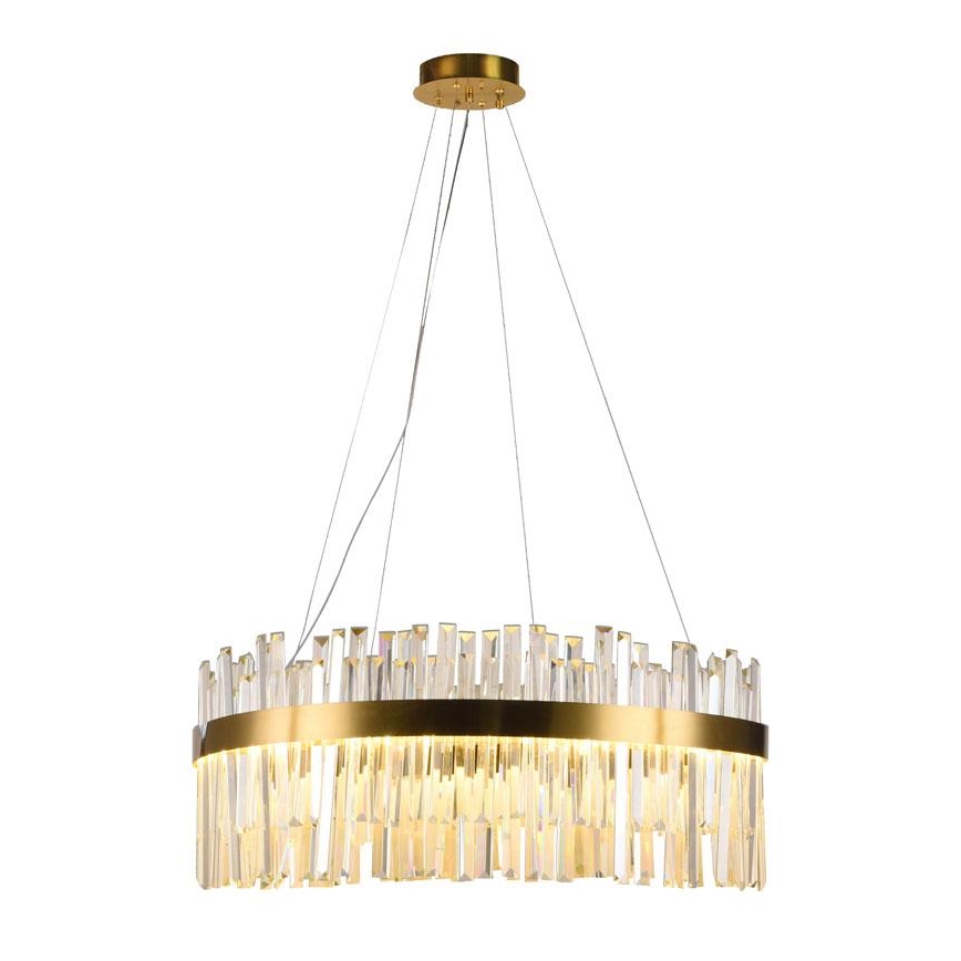 LED Prigušivi kristalni luster na sajli LED/80W/230V 3000-6500K + Daljinski upravljač